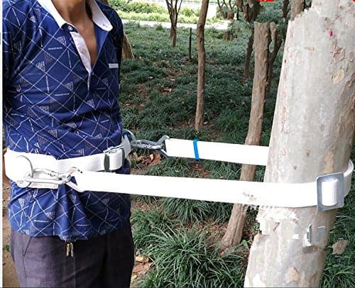 HUAWELL Safety Belt with Adjustable Lanyard, Tree Climbing Construction Harness Protective Gear, Personal Protection Fall Arrest Kit