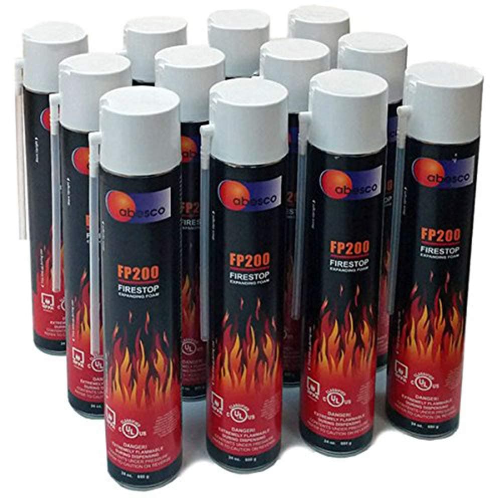 Abesco FP200 Fire Rated Expanding Foam - Case (12 x 24oz Cans) by Abesco