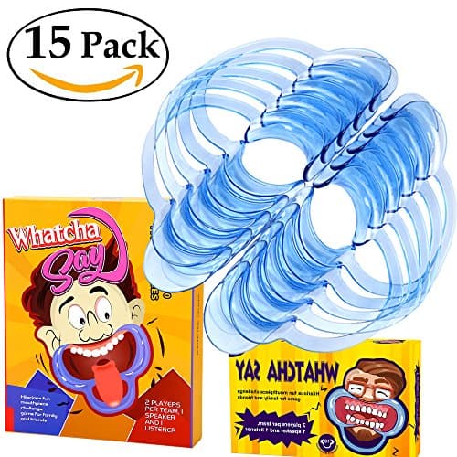 Dental Tools, Laocui C-Shape Blue Cheek Retractor Mouth Opener for Watch ya Mouth & Speak Out 15 Pack, Size M