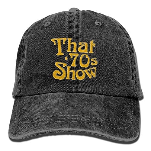XingHHuo That is 70s Show 2018 Adjustable Washed Cap Cowboy Baseball Hat Black