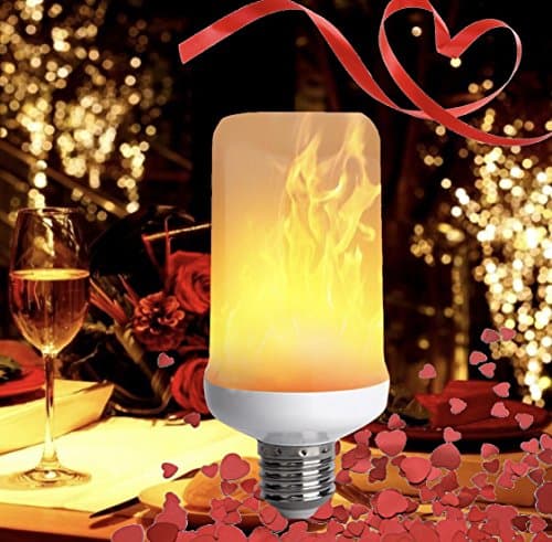 LED Flame Flickering Fire Light Bulb, E26 Base, Simulated Flame, Decorative Vintage Atmosphere