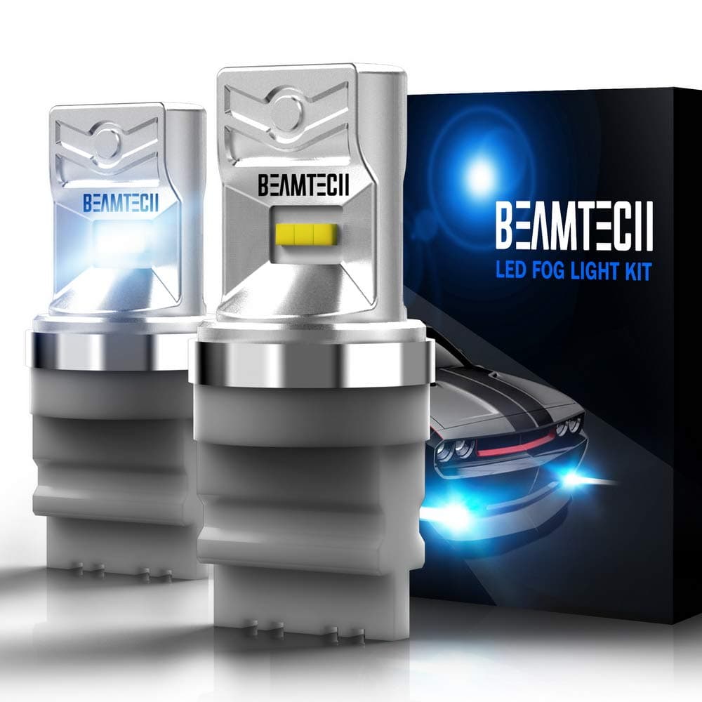 BEAMTECH 3156 LED Bulb, CSP Chips 6500K 800 Lumens P27W T25 Xenon White Extremely Super Bright Back-Up Brake Light