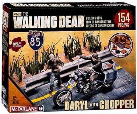 McFarlane Toys The Walking Dead Building Set - Daryl Dixon with Chopper(154 pieces)