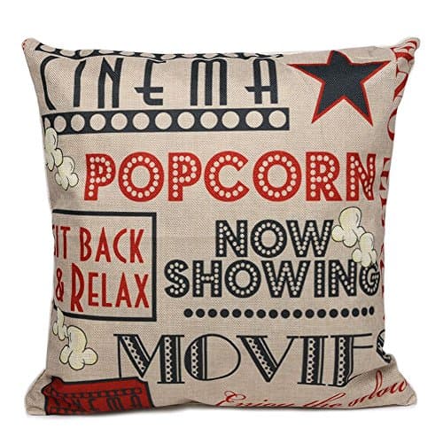 TTCOM Popcorn Linen Throw Pillow Case Cushion Cover Home Sofa Car Decor
