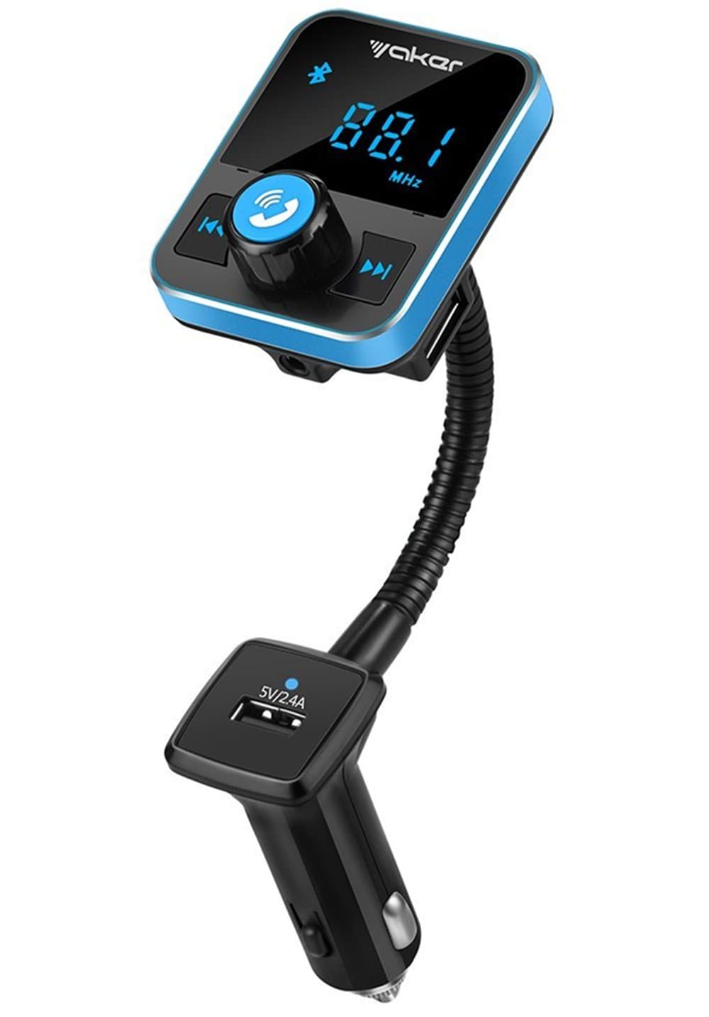 bluetooth Car, fm transmitter, car adapter, wireless speaker and mobile phone charger 3.5A, Suitable for: iphone, ipad, samsung, htc