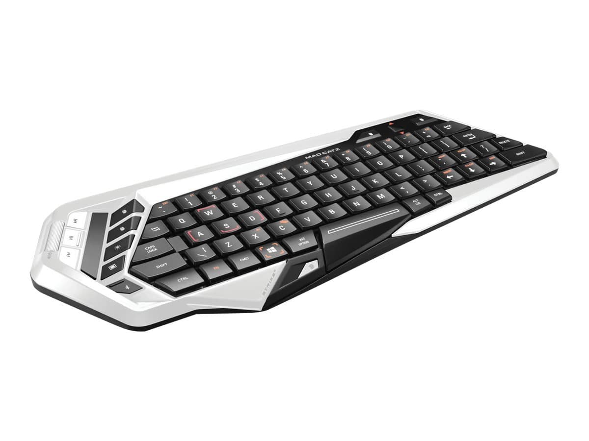 Mad Catz S.T.R.I. K. The E M Wireless QWERTY Keyboard for PS3, PS4, Android, iOS/PC/Mac (White)