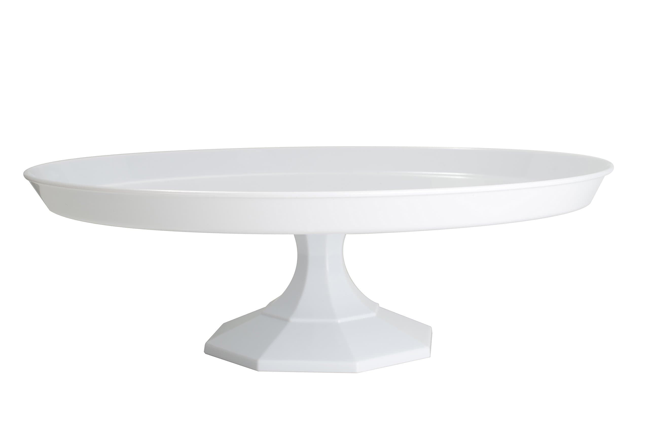 Platter Pleasers Round Cake Stand, 13.75-Inch, White