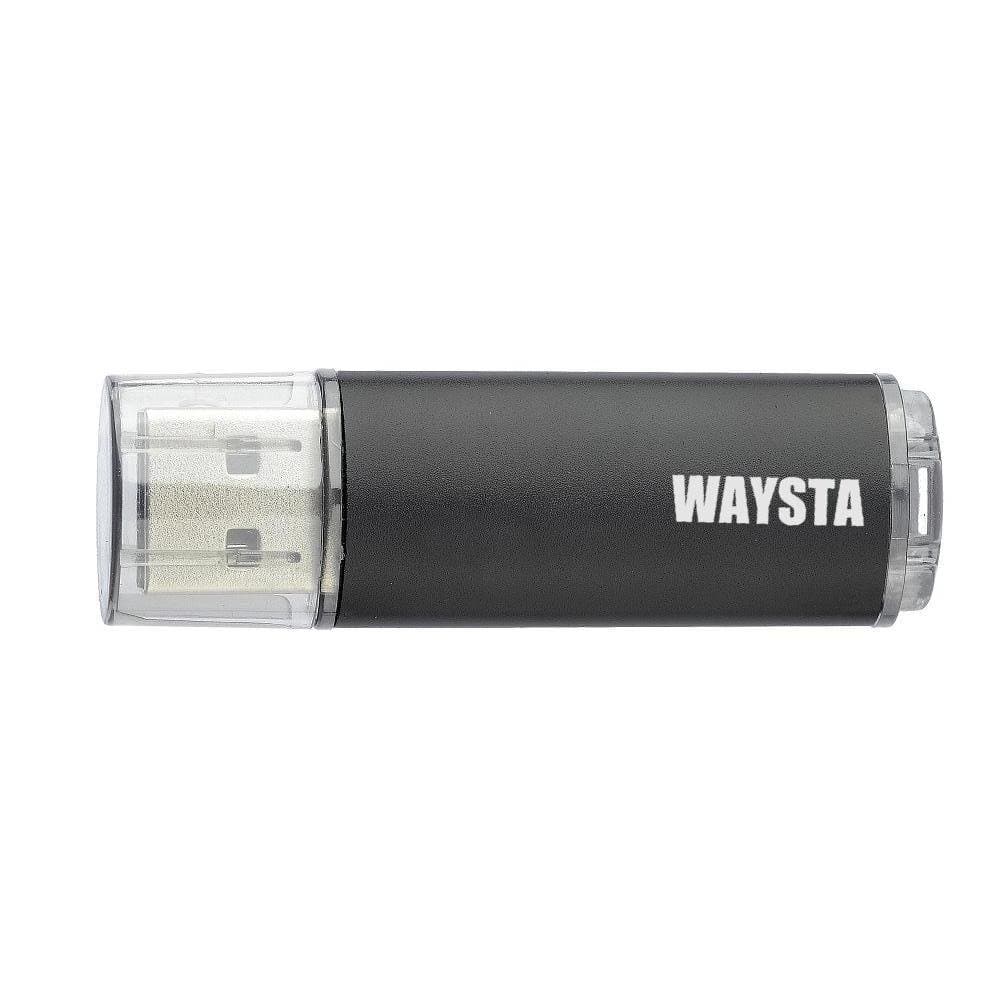 Waysta 32GB USB 2.0 Flash Drive Memory Stick (Metal/Black)