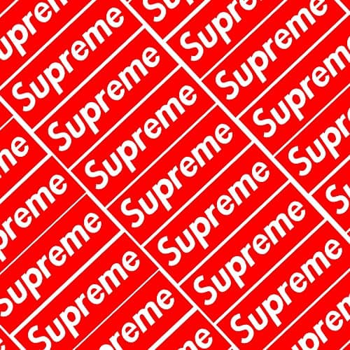 Tryevery Supreme Car Sticker Small Waterproof Skateboard Sticker(100pcs)
