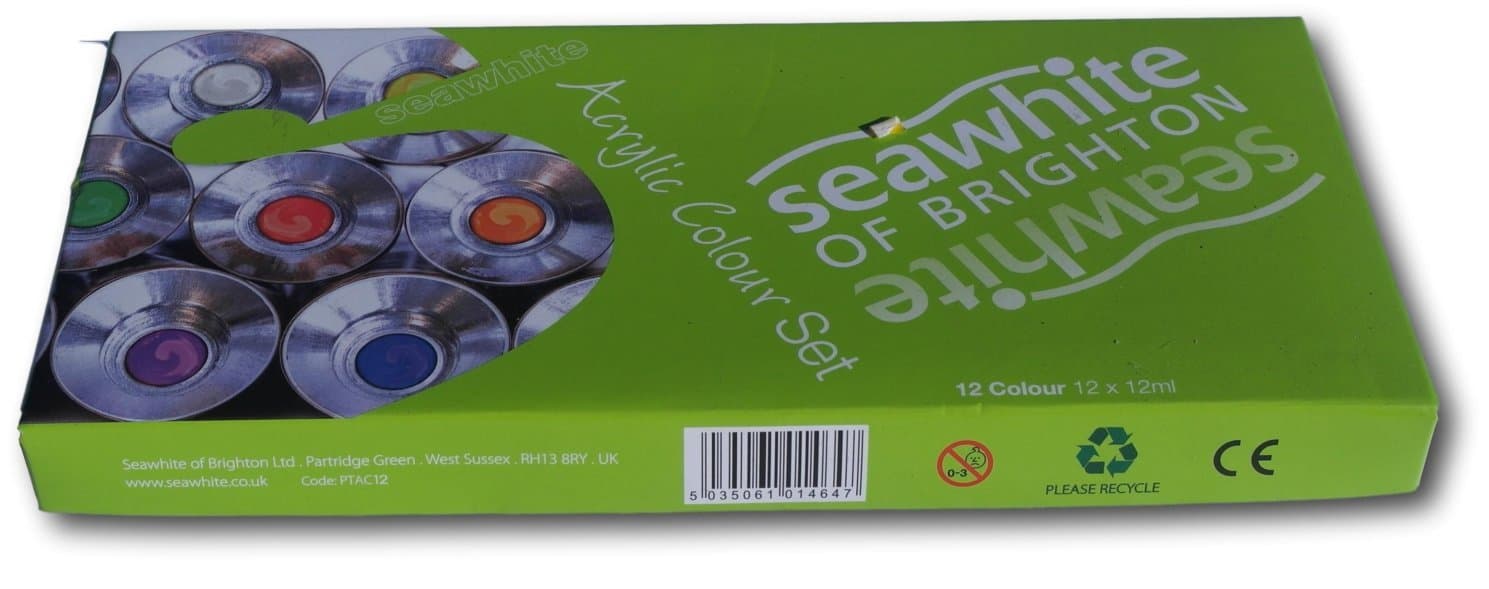 Introductory Acrylic paint set 12 colours each 12ml