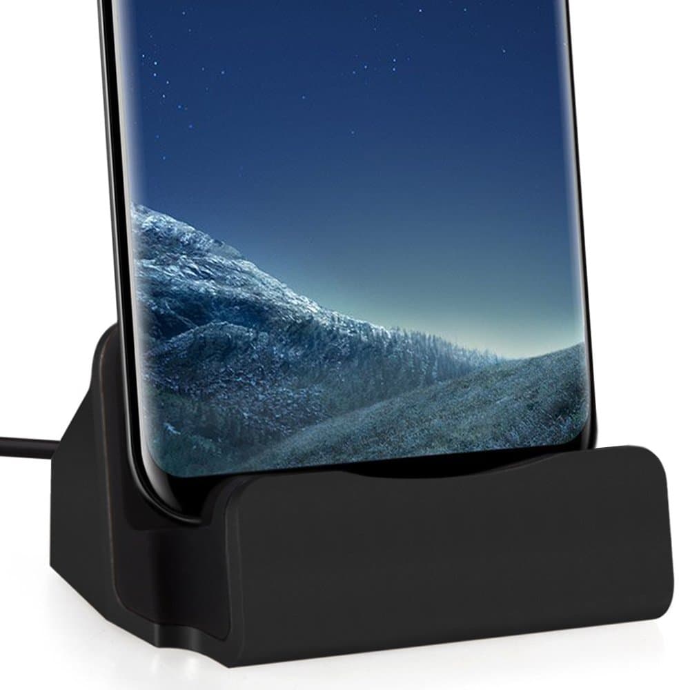 FanTEK USB Type-C Smartphone Charging Dock Station for OnePlus 2/3, Microsoft Lumia 950 XL, Huawei P9, Honor 8, LG G5, HTC 10, Google Pixel, Motorola Moto Z Play/Force / Droid, BLU Vivo 5 (Black)