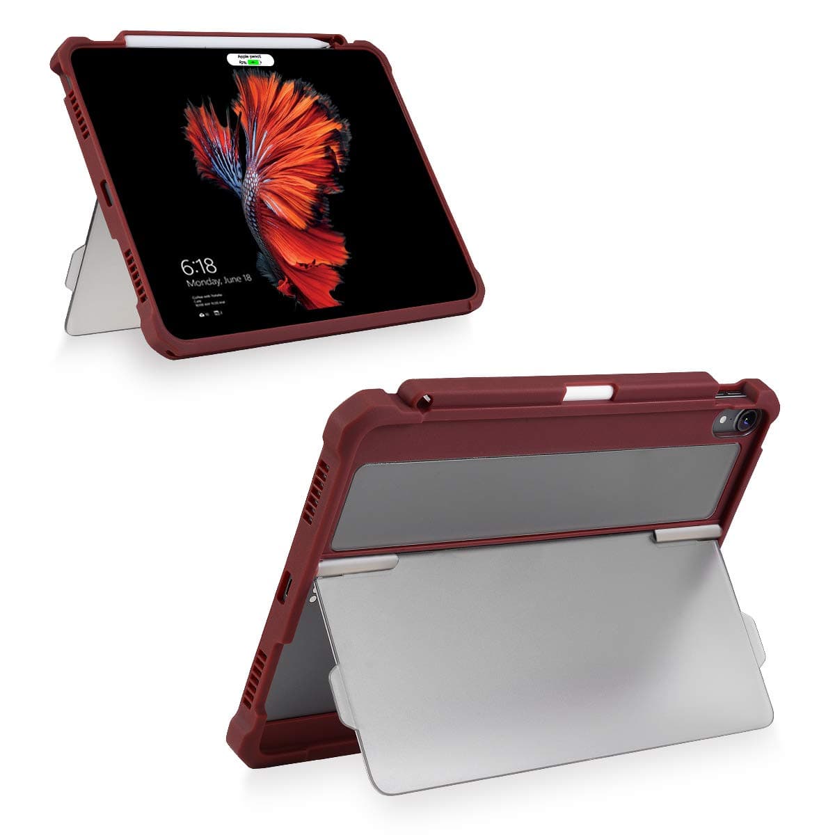 Vanctec for iPad Pro 11 Case, iPad Pro 11 Cover, [Support Pencil Charging], Shockproof Protective Heavy Duty Rugged Cover with Kickstand + Pen Holder Compatible iPad pro 11 inch 2018