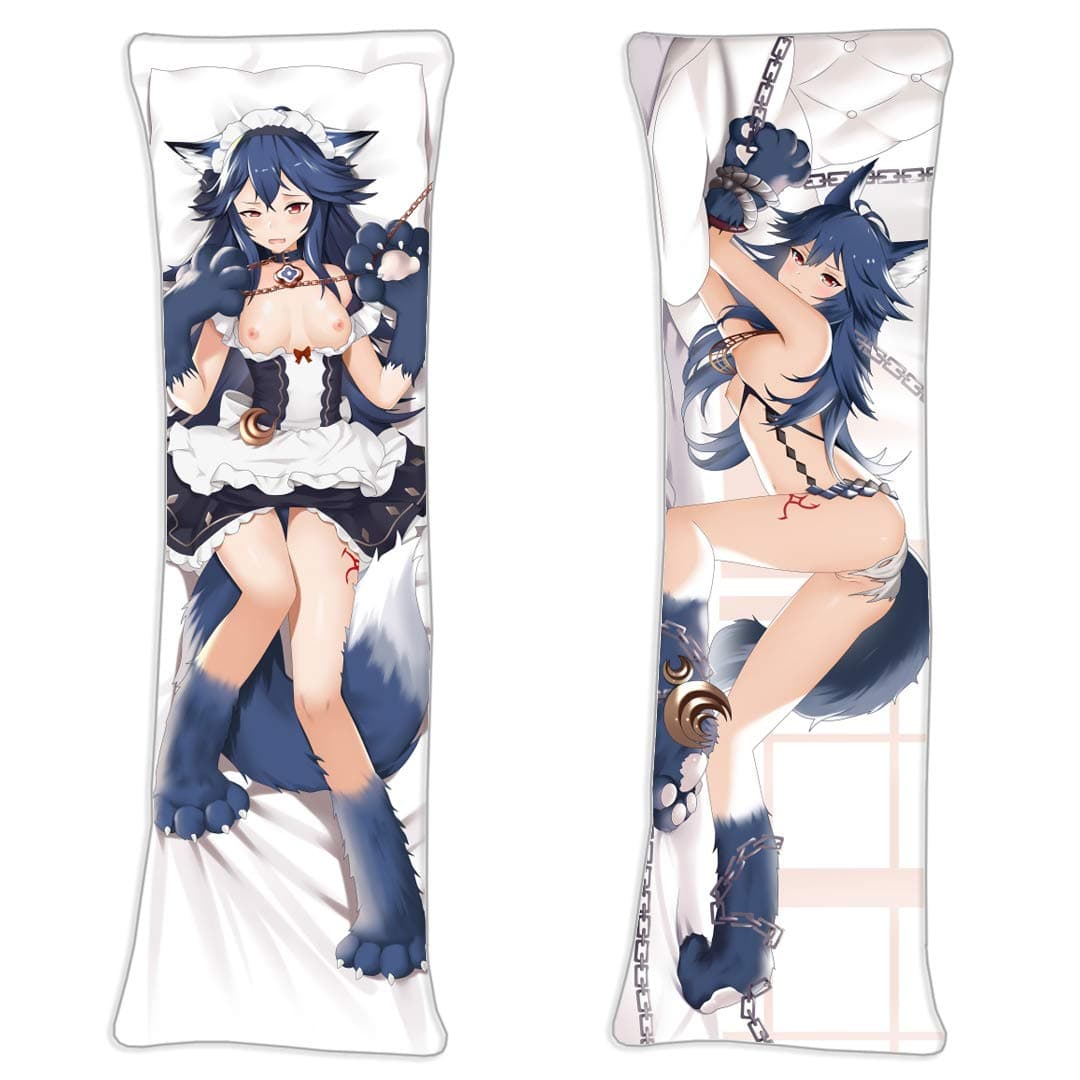 Granblue Fantasy Magic Wolf Fenrir Double Sided Throw Pillow Case Cushion Cover 160 x 50cm(62.9in x 19.6in) 2 Way Tricot pillow slip