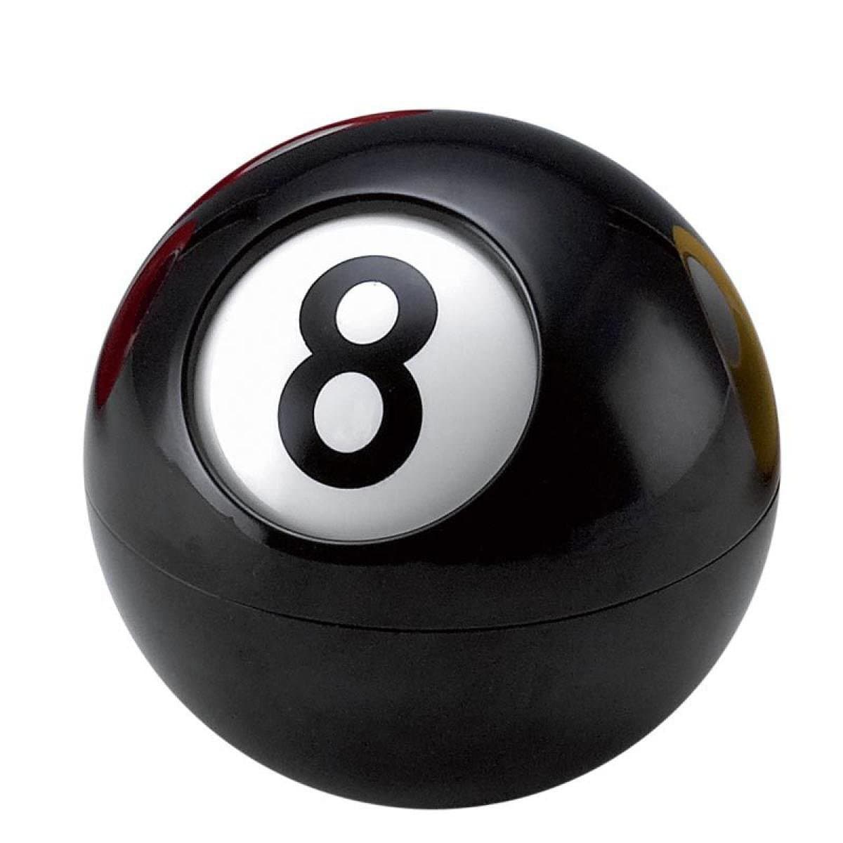 Mini Billiards With Lid Swivel Ashtray 4 Pcs,Black