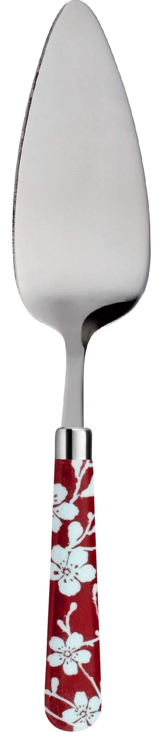 Kom Amsterdam Cake Slice Cake Knife Cake Server Stainless Steel Red Flower