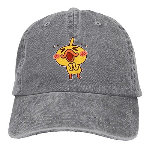 SHY Duck Hat Snap-Back Hip-Hop Cap Baseball Hat Head-Wear Cotton Snapback Hats Ash