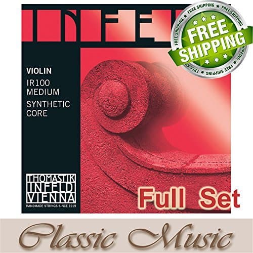 Classic Music Thomastik Infeld-Red (IR100) Violin Strings Full Set 4/4 Ball End