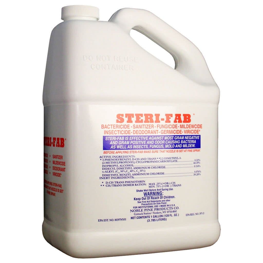 Steri-fab Bed Bug Insecticide 1 Gallon Dust Mite Bedbugs Killer Mattress Spray