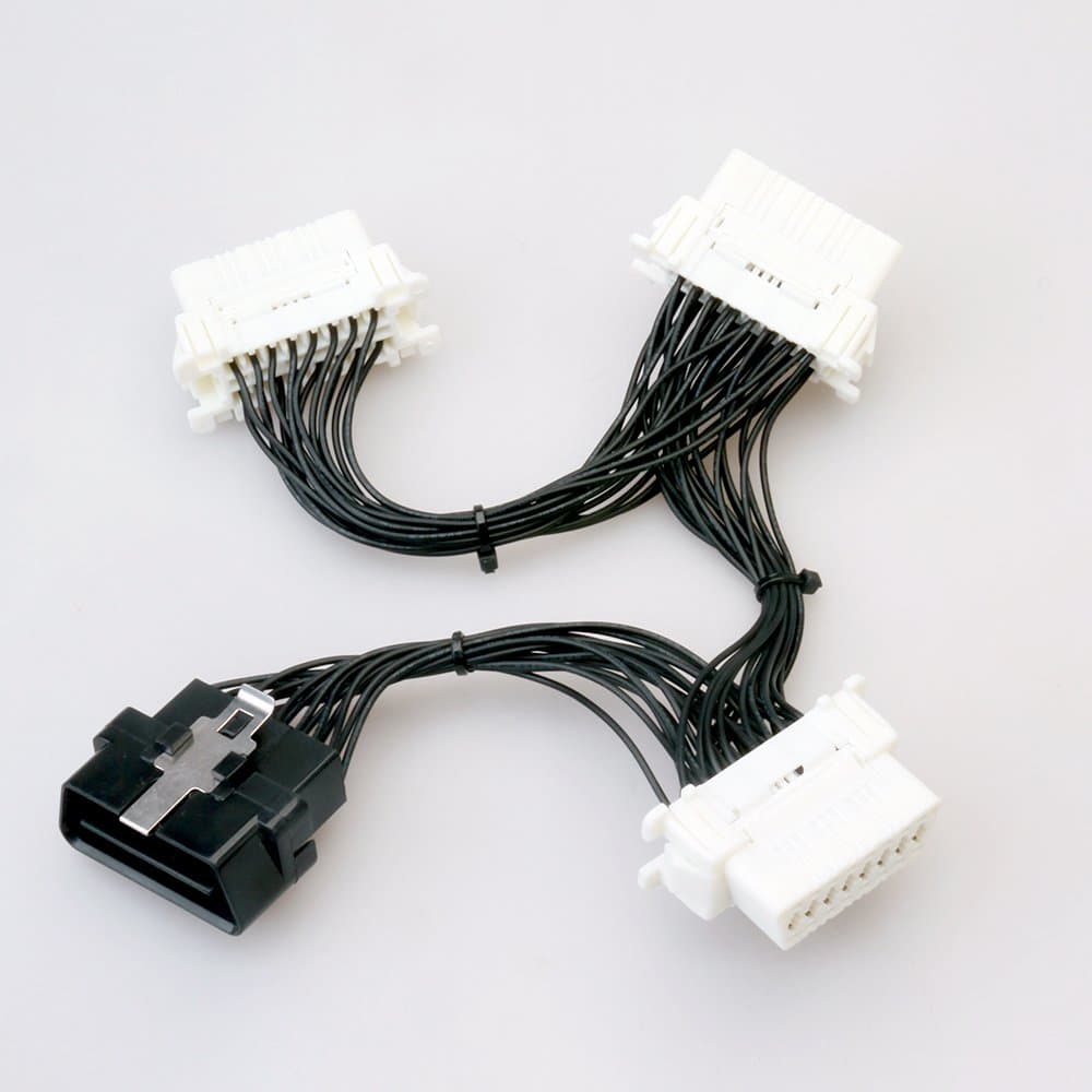 OBD 2 16 Pin Y Splitter Extension 1 to 3 Diagnostic Electronic Cable