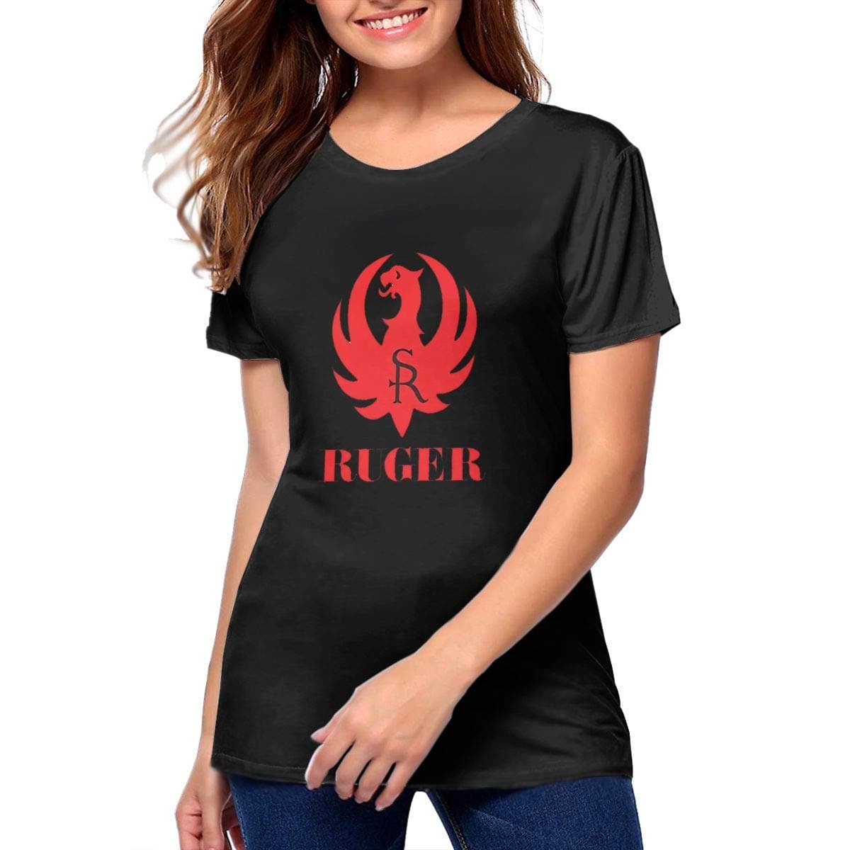 Woman's T Shirts Ruger Comfortable Womans T Shirts