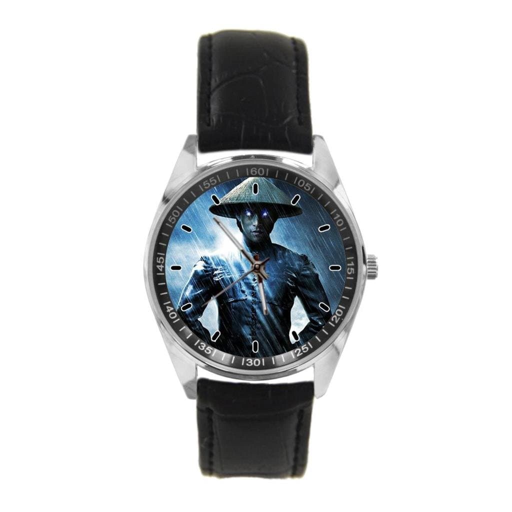Men's Women's Raiden In Mortal Kombat X Rain Custom Personalized Classic Simple Design Leather Band Wrist Watch by Amanda Gift