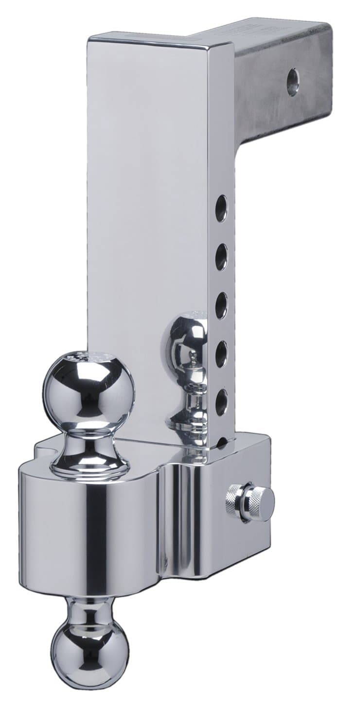 Fastway Flash 42-00-2925 E Series HD Adjustable Aluminum Ball Mount with 10 Inch Drop, 2.5 Inch Shank, and Chrome Plated Balls