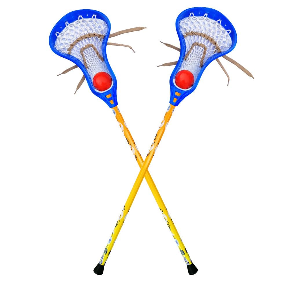 Youper Mini Lacrosse Stick Set with Two Aluminum Sticks & Two Balls for Kids