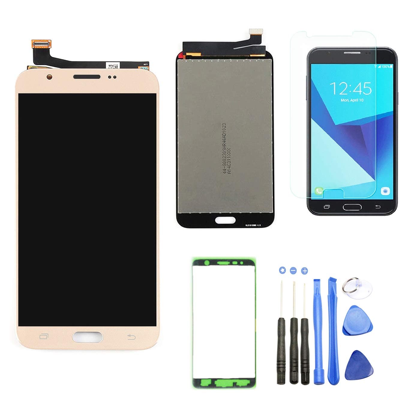 Ubrokeifixit J727 Touch Glass Panel Screen Digitizer LCD Display Assembly Replacement for Samsung Galaxy J7 2017" SM-J727A J727V J727P J727R4 Gold(NOT for J7 2015/2016/2018)