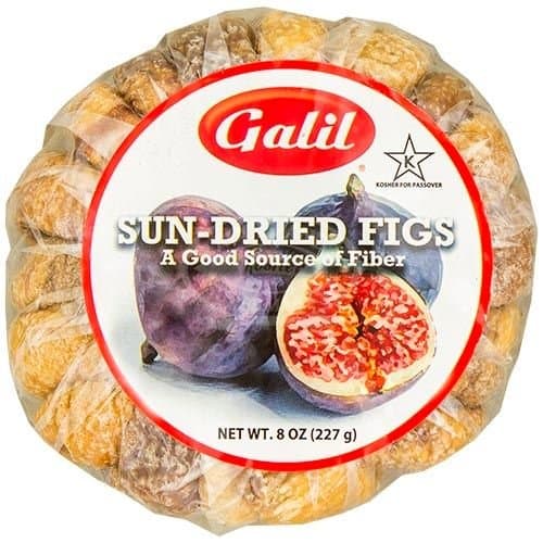 Galill Sun Dried Figs Kosher For Passover - Good Source of Fiber - Pack of 3