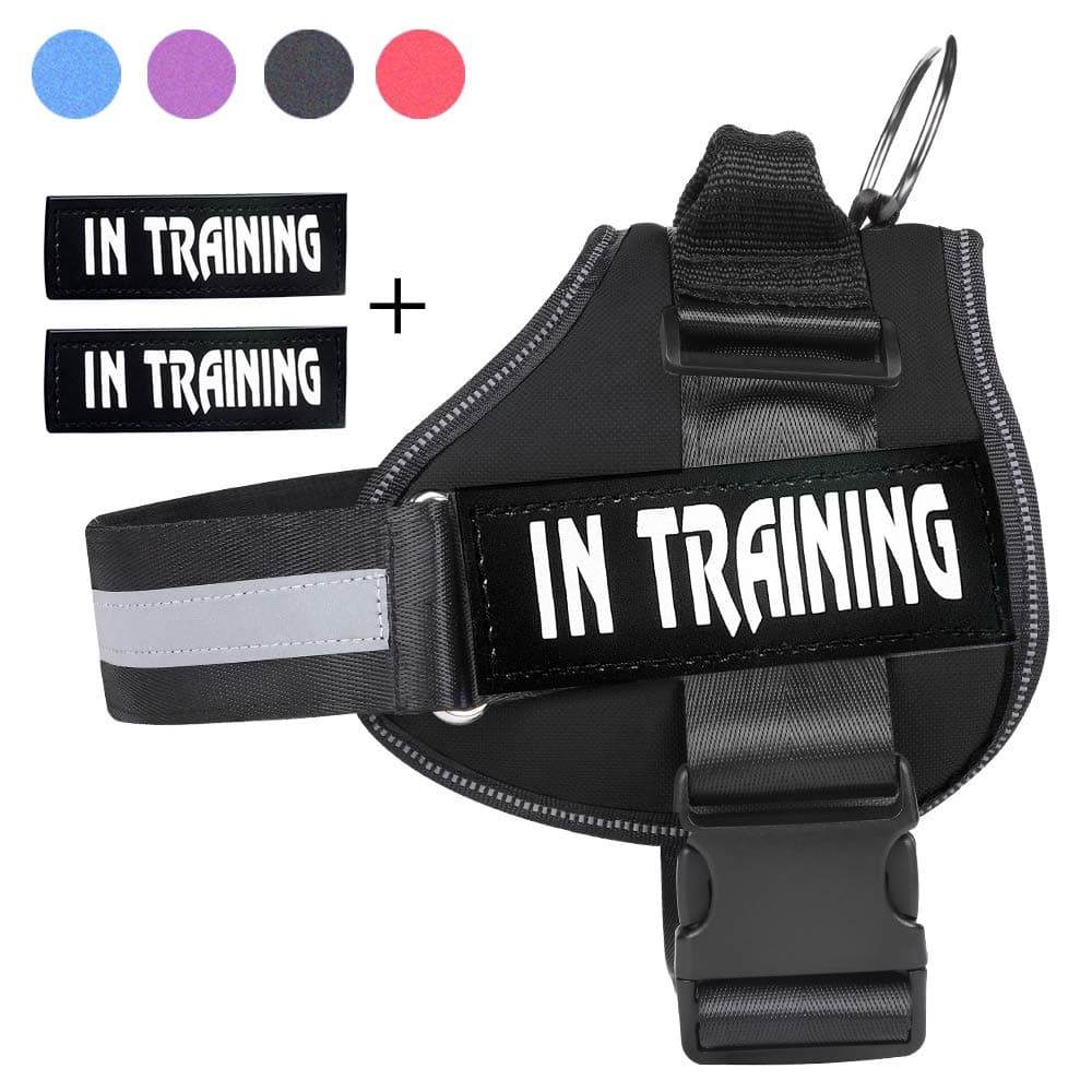 WOCUME Dog Harness No Pull Adjustable Pet Vest Harness Training Vest Working Dog Vest Chest Harness with Handle,No More Pulling, Tugging or Choking