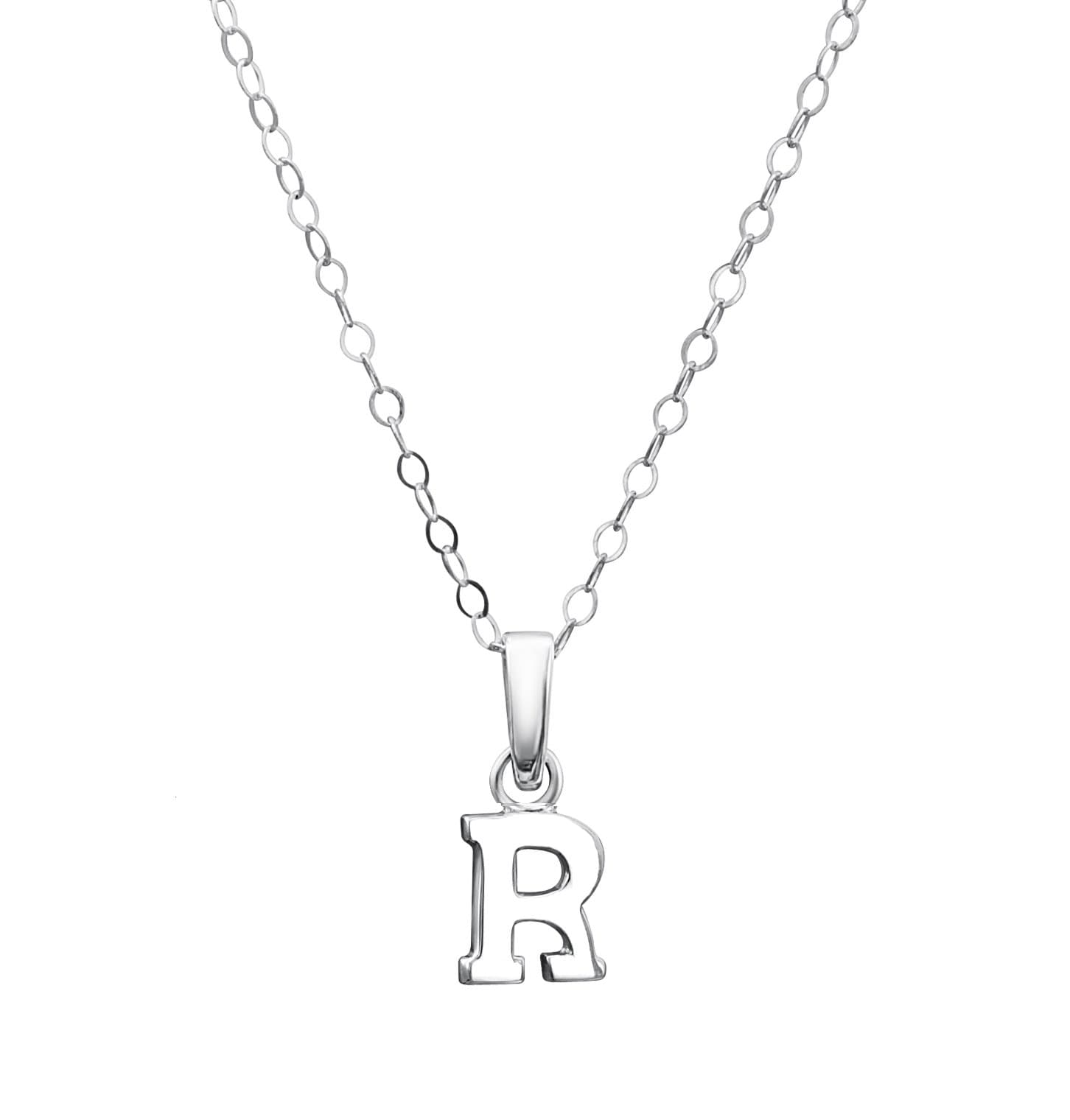 Jo For Girls Sterling Silver Initial R Pendant