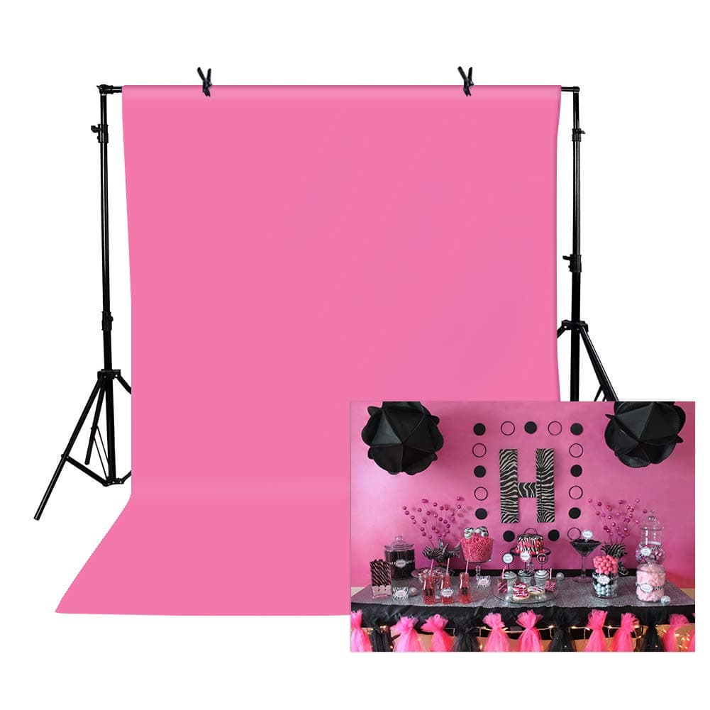 5x7ft Pink Backdrop for Photography Solid Millennial Pink Background Muslin Fabric High Density Portrait Screen for Girls Party TV Recording Photo Video Studio Art Props TAY005