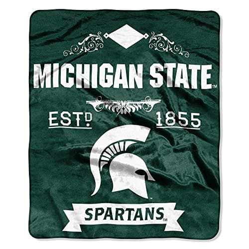 Officially Licensed NCAA Label Plush Raschel Throw Blanket, 50" x 60", Multi Color