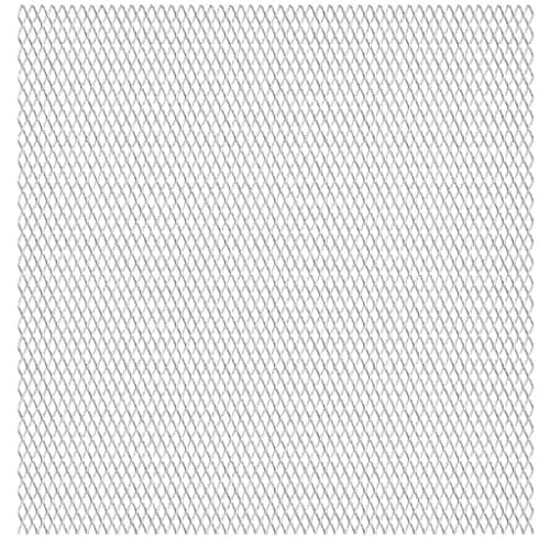 Tuduo Stainless Steel Expanded Wire Mesh Panel Silver Protective Fencing Screen for Balcony, Garden