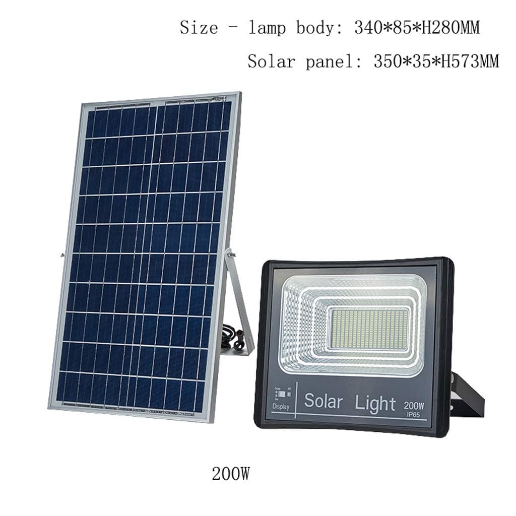 XEX LED Floodlight, Solar Light, Outdoor Waterproof Work Light, Searchlight Garden Park Road Lighting Remote Control (Color : 200W)