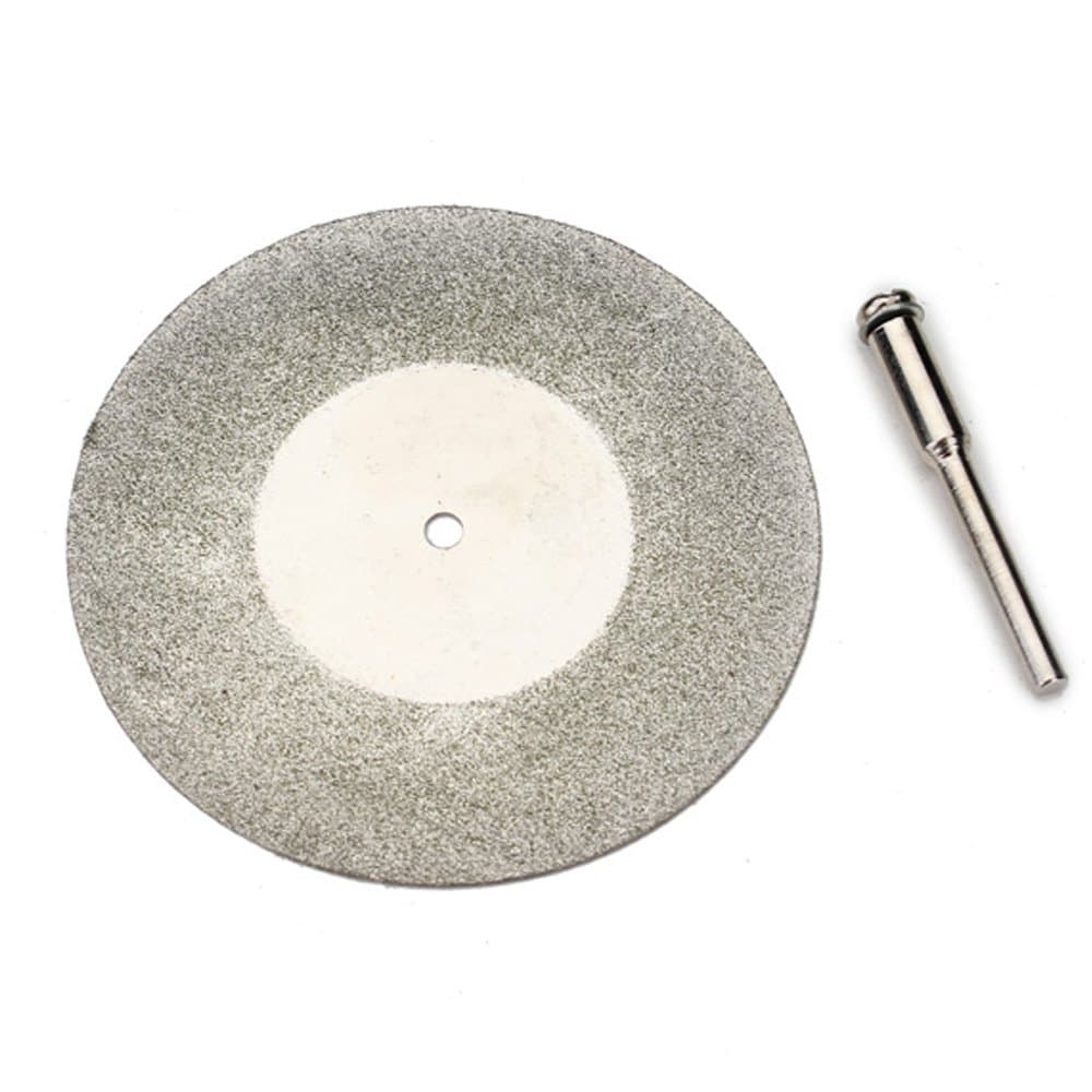 60mm Diamond Coated Cutting Wheels Discs Drill Bit For Dremel Rotary Tool W/ 1/8'' Shank by YEEZUGO