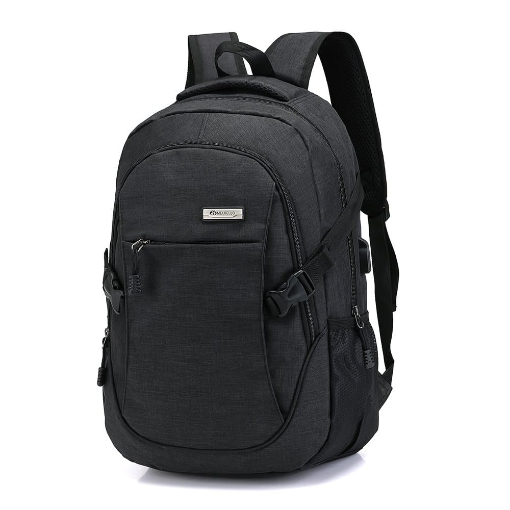 Laptop Backpack with external USB charge (Black) Anti-theft ,Waterproof for Apple, Asus, Acer, Lenovo, HP, Dell
