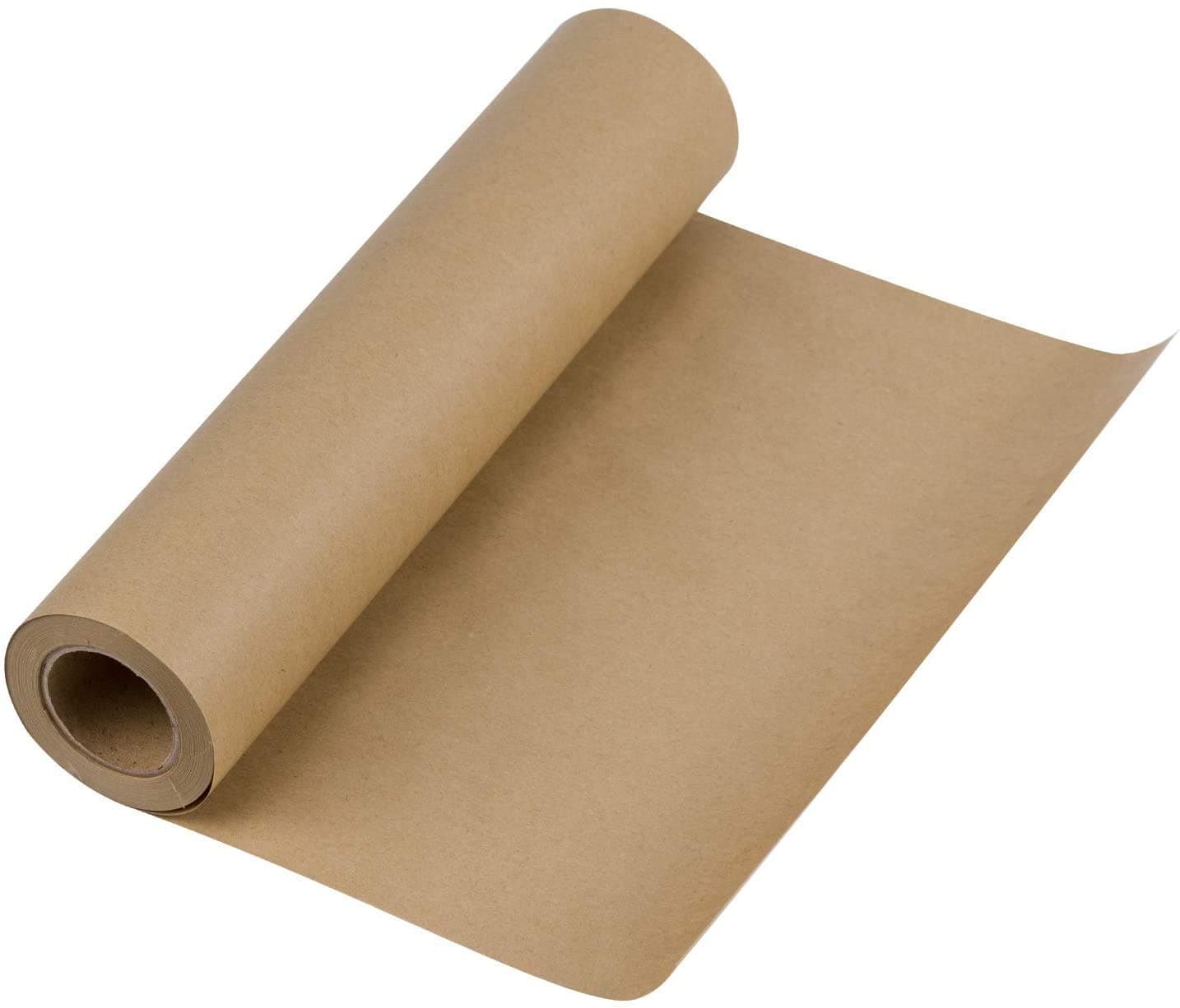Realpack® 1 x Brown Heavy Duty Strong Kraft Paper Size - 750mm x 200m. Good For Parcel Packaging Gift Wrap Home Schools and Craft Works. Smooth Outer Surface.