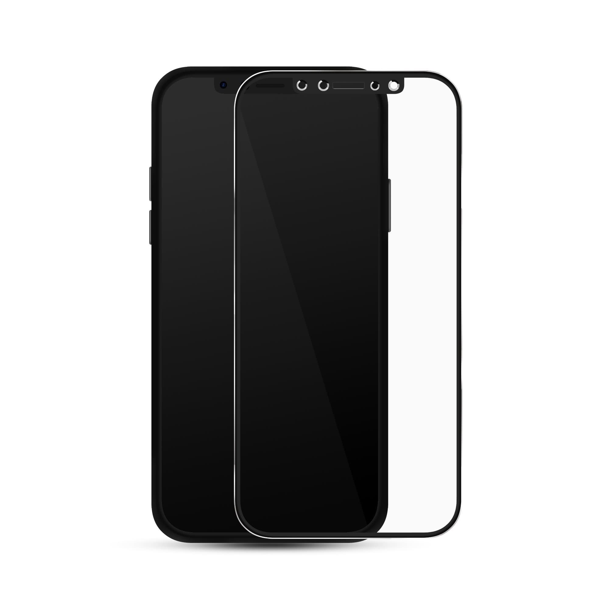Invisible Premium Tempered Full Cover Phone Liquid Glass Screen Protector Liquid Technology 3D Curved Edge Tempered Glass Film for Phone X (black)