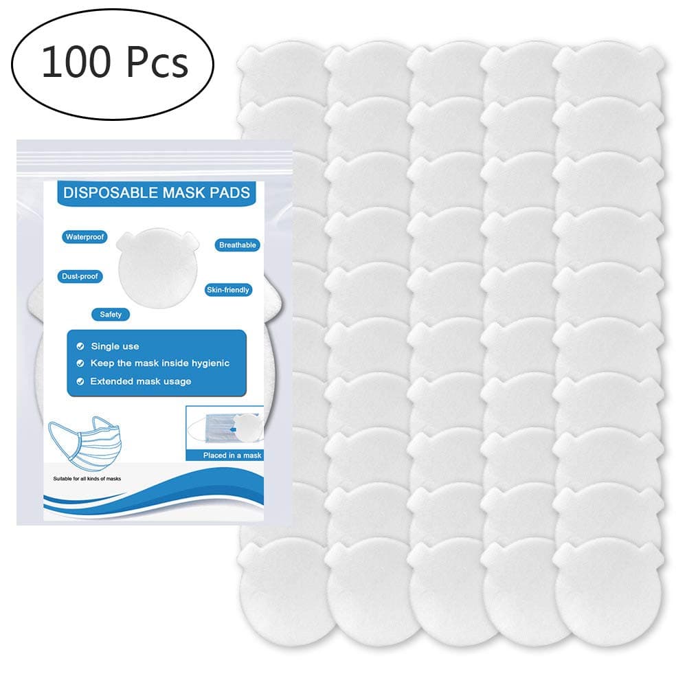 AEEHFENG Dust-Proof Filters Replacement Pad,Anti-Haze Filter Dust-Proof Breathable Combination Cotton Filter,3 Layers Air Filtration Protective,100 pcs