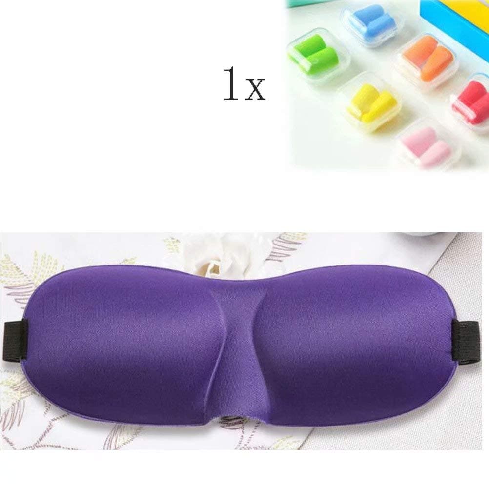 Sleep Mask, Sleeping Masks with Soft Memory Foam for Night Men&Women, Bed Eye Mask with Blackout Design,Comfortable Ear Plugs Set for Travel Flight