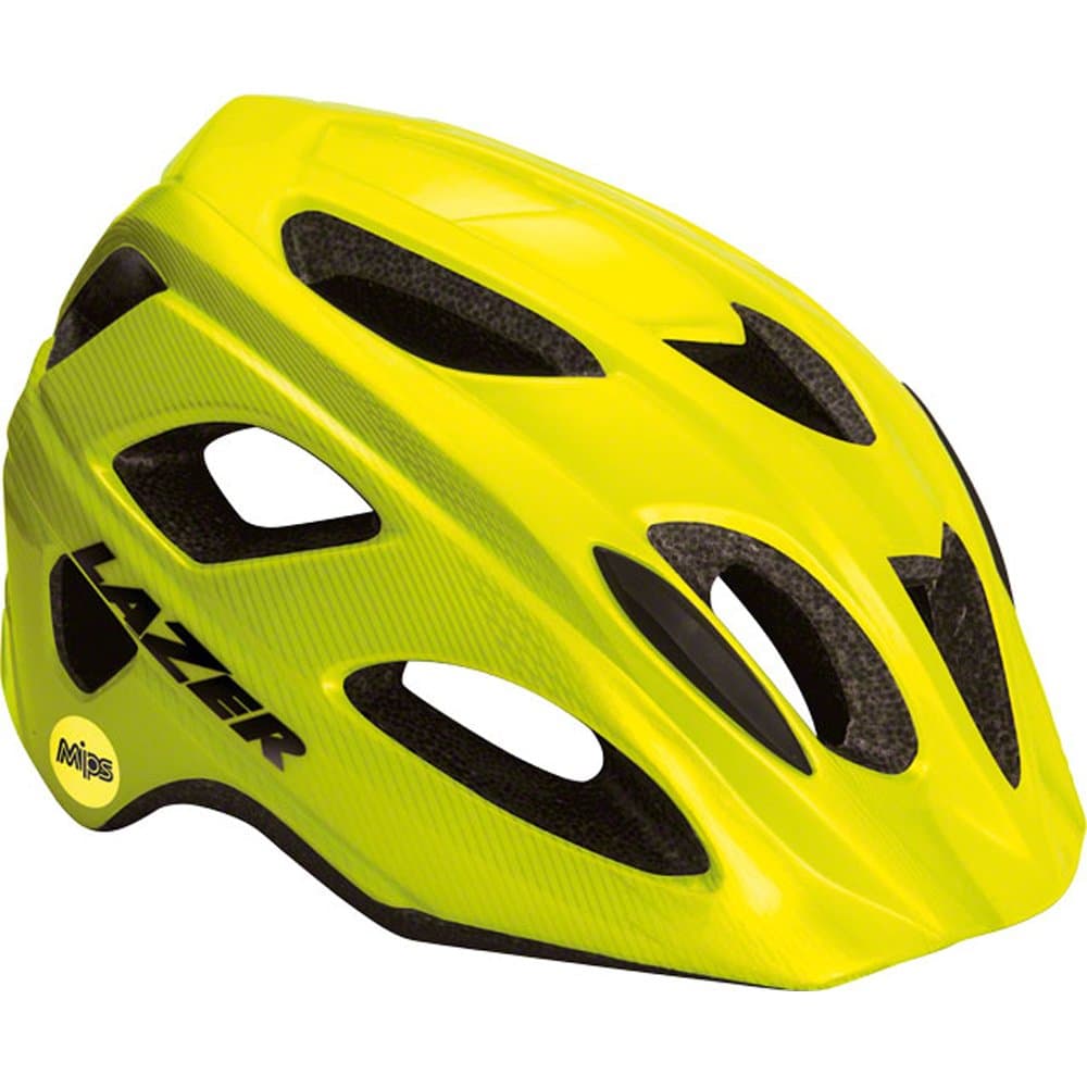 Lazer Beam MIPS Helmet: Flash Yellow, LG