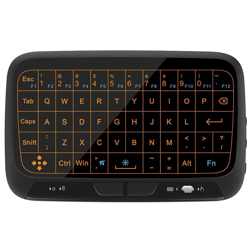 Timmery H18 Backlight 2.4GHz Mini Wireless Keyboard and Touchpad Mouse Combos, Rechargeable Remote Control for Android TV Box, HTPC, IPTV, PC, PS3, Xbox 360, Raspberry Pi 3, NVIDIA Shield TV