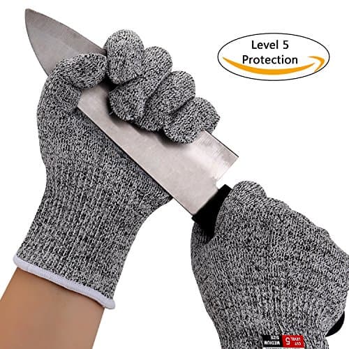 Cut Resistant Gloves High Performance Level 5 Protection Food Grade Certified Kitchen and Work Safety Lightweight Breathable Size Small