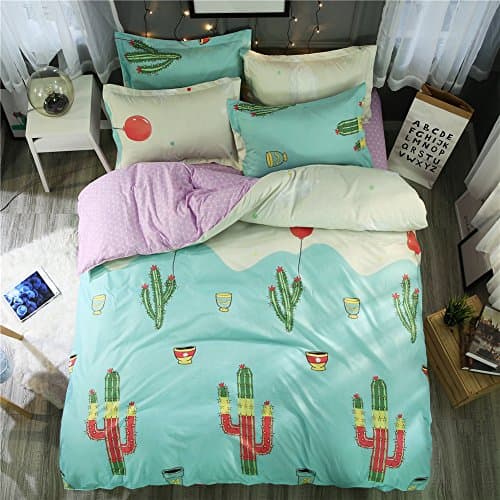 Sookie 3 Piece bedding set - Luxurious&amp;Extremely Durable Premium Bedding Collection - Cactus - Queen Size