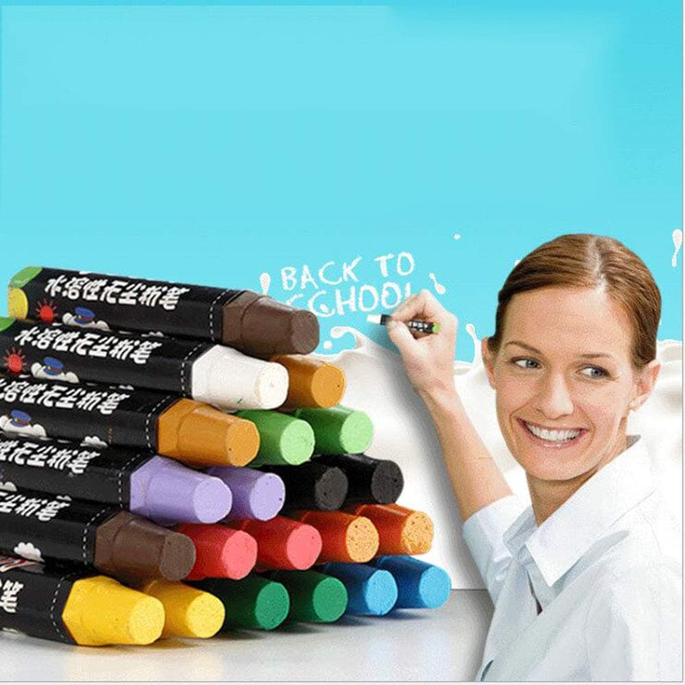 Sidewalk Chalk Set Washable - 10 Colors Chalk Dustless Chalks Indoor Outdoor Children's Chalk Bars Canteen Driveway Fun，20 PCS