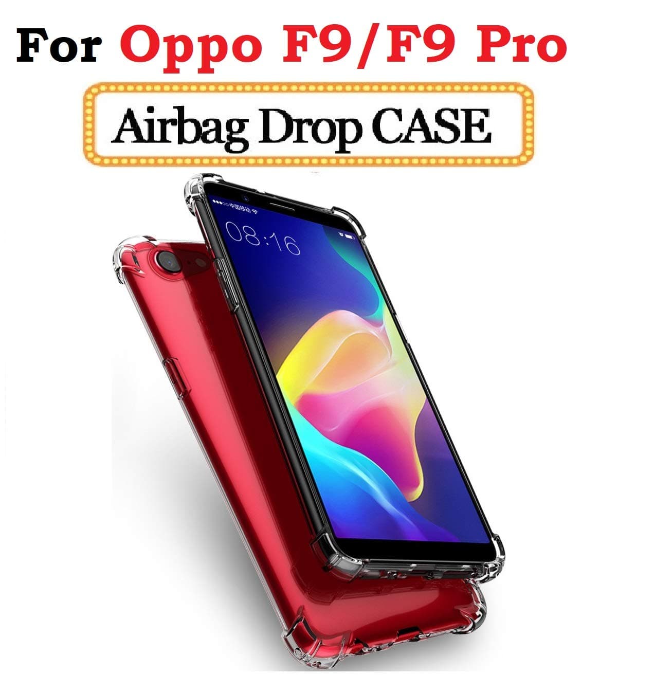 Lokezeep Anti Drop Back Case Cover for Oppo F9 Pro/Oppo F9 (2018) with Screen and Camera Protection with Bumper Corner (Transparent)