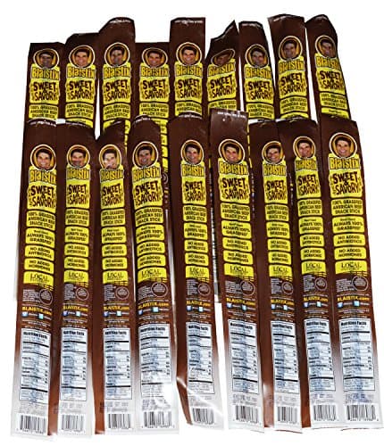 Pure Grassfed U.S.A. Beef Jerky Snack Sticks - 25 pack Sweet Savory | Grass Fed | Gluten Free | No Antibiotics | No Hormones | No Nitrates