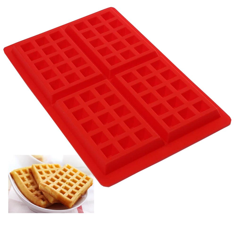 JUNGEN Waffles Baking Mould Muffin Pans Molds Bakeware Silicone Cake Chocolate Tray Mold Square