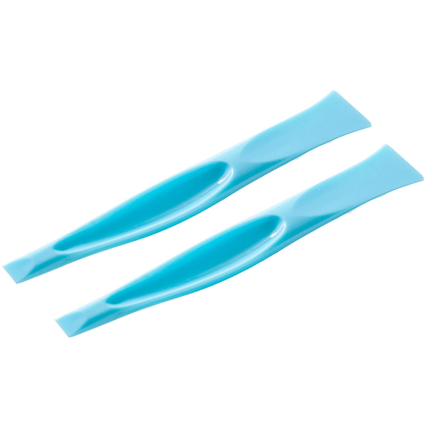 Eunion Blue Handy Peeler Stiff Scraper Scratch Free Cleaning Tool Label Remover Gum Scraper Handheld Sticker Scraper Bottle-Opener Can Opener, 2 Pack